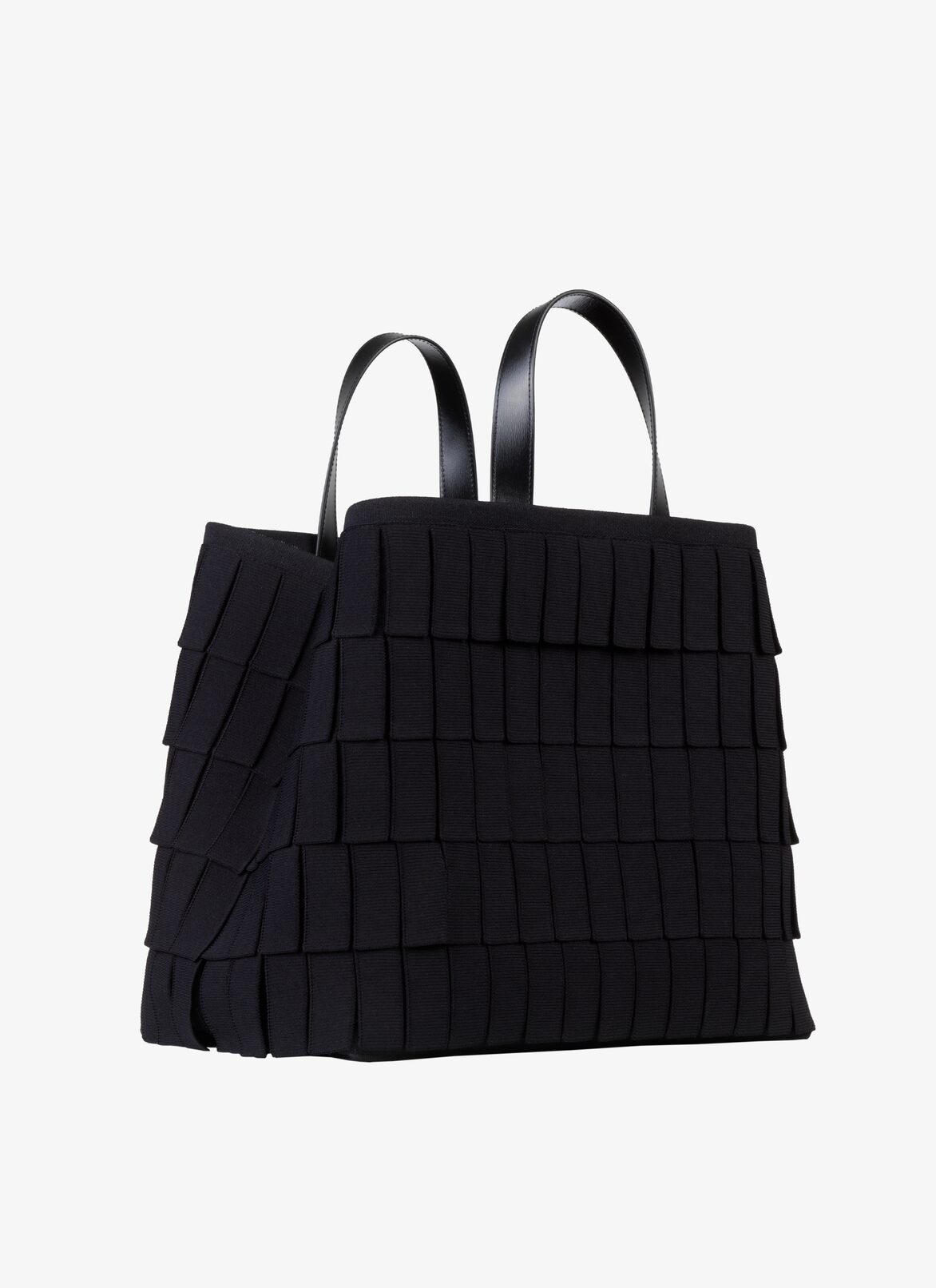 KNIT TOTE BAG ALAÏA BLACK KNIT TOTE BAG